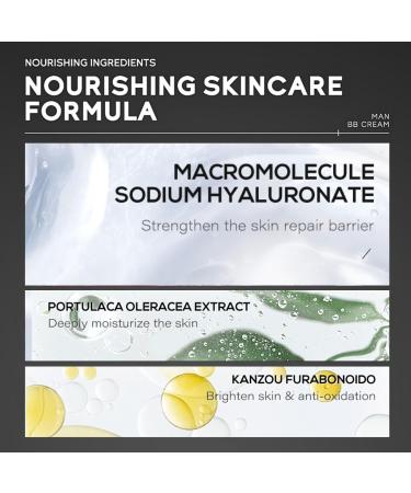 Trendyfave Mens BB Cream Foundation BB Cream Light Face Moisturiser For Oily Skin Concealer For Mature Skin Face Make-Up Anti Age Face Cream Anti Redness Cream For Face - Buy Online on GoSupps.com