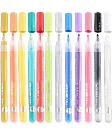 12 Colors Pens 3D Waterproof Nail Painting Kit Pens for Painting Nails Nail Polish Pens Nail Point Graffiti Dotting Liner Nail Accessories - Buy Online on GoSupps.com