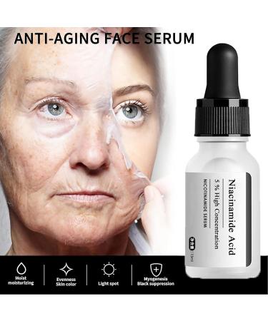 5% Niacinamide Face Serum Dark Spot Correcting Glow Serum Day & Night Serum for Dry &Sensitive Skin Balanced Grease Pore Contraction -Fade Acne Marks Facial Serum Anti Aging Face Cream Skin Repair - Buy Online on GoSupps.com