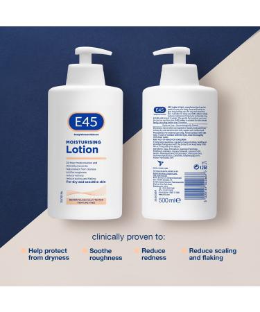 E45 Dermatological Hydrating Lotion 500ml - Pack of 5 | International Shipping Available - Buy Online on GoSupps.com