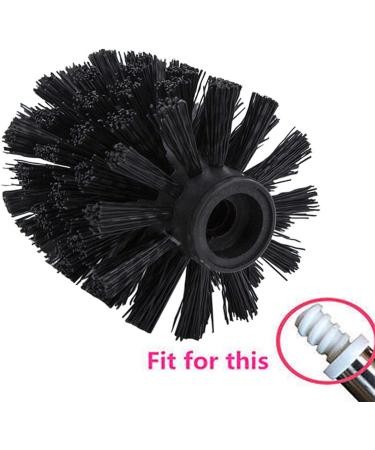 Toilet Bowl Brush Head Toilet Bowl Brush Head Easy Screw-On Design for Master Guest Room Children Room Bathroom Black - Buy Online on GoSupps.com