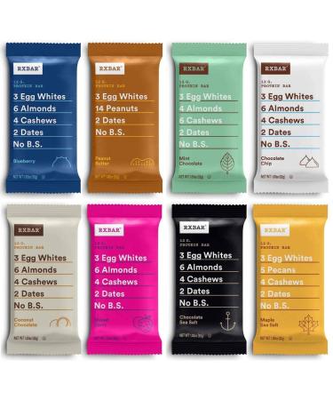RXBAR Variety Pack 1.83oz (Pack of 12) | High Protein Gluten-Free Snack in Sanisco Packaging - Buy Online on GoSupps.com