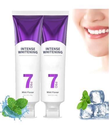 NQNFWCRJ 7 Pro Strong Whitening Toothpaste, Intense Whitening Toothpaste, Bright White Probiotic Toothpaste, Deep Cleaning Toothpaste for Oral Care