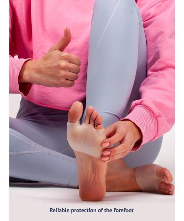 Metatarsal Pads Ball of Foot Cushions - Gel Forefoot Sleeves for Pain Relief - Men and Women - Buy Online on GoSupps.com