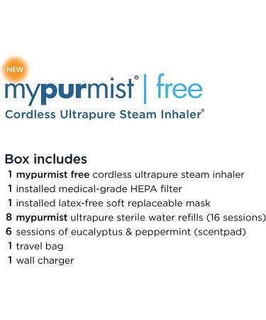 Mypurmist Free 2020 Handheld Vaporizer & Humidifier (Cordless) - Steam Inhaler - Buy Online on GoSupps.com