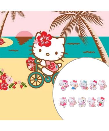 Japanese Character Hair Accessories Set - Kuromi Melody Hair Clips, Cinnamoroll Pompom Purin Hair Ties, Hello Kitty 10pcs - Perfect Gift for Girls - Buy Online on GoSupps.com