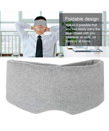 Salmue Sleep Eye Mask with Nose Baffle | Adjustable Blinder Blindfold for Travel and Nap | Comfortable and Breathable Eye Cover (Grey) - Buy Online on GoSupps.com