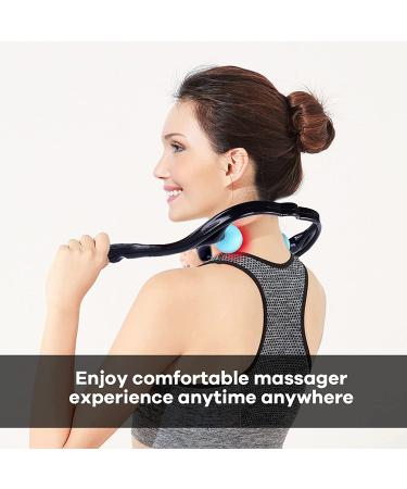 Veewook Handheld Manual Neck Massager - Shiatsu Deep Tissue Trigger Point Massage Tool - Buy Online on GoSupps.com