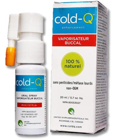 Cold-Q Natural Supplement - Immune Enhancing Herbal Oral Spray 0.7 fl oz - Buy Online on GoSupps.com