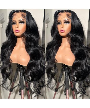 22 Inch Body Wave Lace Front Wig | Brazilian Virgin Human Hair | 180% Density | HD Transparent Lace | Pre Plucked with Baby Hair | Natural Hairline - Buy Online on GoSupps.com