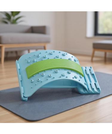 Aizuoni Back Extensor Lumbar Extensor Ergonomic Corrector Nonslip 3 Levels Adjustable for Muscle Relaxation Lumbar Region Exercise Blue - Buy Online on GoSupps.com