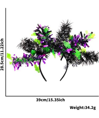 Halloween Headbands Pumpkin Ghost Bat Skeleton Scary Long Strip Hair Bands - Halloween Headwear Cosplay Props for Favors Ghost Skeleton - Buy Online on GoSupps.com