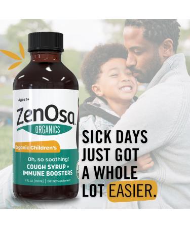 Organic Children's Cough Medicine | Natural Cough Syrup with Immune Boosters | Honey Berry Flavor | Ages 1+ | 4 FL OZ - Buy Online on GoSupps.com