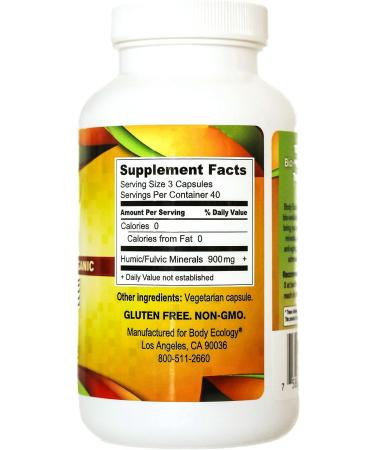 Body Ecology Ancient Earth Minerals | Plant-Derived Trace Mineral Supplement | Immunity Support & Detox | Non-GMO | 120 Capsules - Buy Online on GoSupps.com