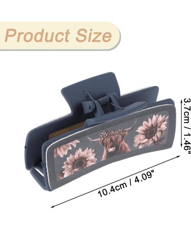 VOCOSTE Hair Claw Clips Highland Cattle Hair Claw Clips for Women Blue - Buy Online on GoSupps.com