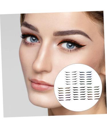 Angoily 72 Pairs Glitter Eyeliner Glitter Stickers Eye Line Strip Instant Eye Makeup Stickers Eyes Miss Tool - Buy Online on GoSupps.com