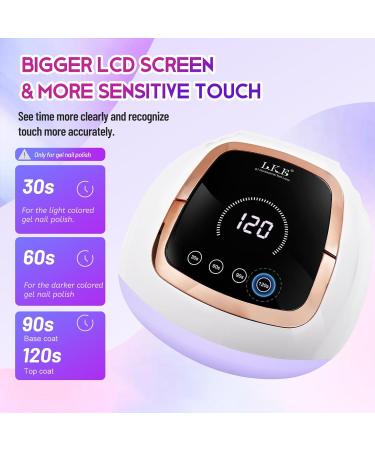 Buy Wisdompark 268W UV LED Nail Lamp - LCD Touch Screen 4 Timer Settings Perfect for Gel Nails - International Shipping - Buy Online on GoSupps.com