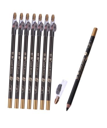 HAPINARY 16 Pcs Pencil Sharpener Eyebrow Pencil Eyebrow Pencils Waterproof Brow Pencil Black Wooden