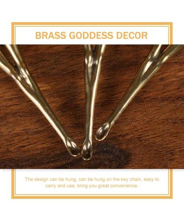 LUOZZY 3pcs Retro Brass Ear Spoons | Reusable Ear Picks with Buckle Key Ring - Buy Online on GoSupps.com