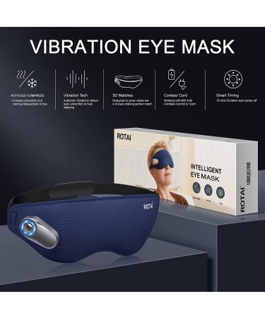 Rechargeable Eye Mask with Hot Function - Reduce Eye Strain Dark Circles & Puffiness | Perfect for Travel - Buy Online on GoSupps.com