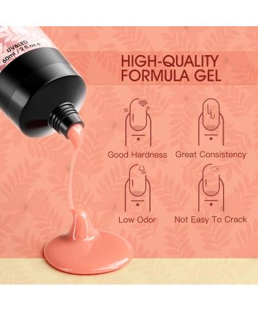 Buy Rosalind Poly Nail Gel 60ml - Acrylic Gel for Nail Extensions UV/LED Polish for Manicure & Repair | Blush Color - Buy Online on GoSupps.com