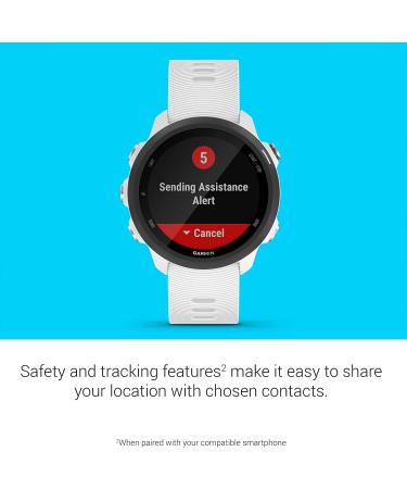 Garmin Forerunner 245 Music GPS Running Smartwatch - White | Advanced Dynamics & Music Playback - Buy Online on GoSupps.com
