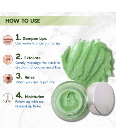 Exfoliating Lip Scrub for Women & Men | Lightening & Brightening Dark Lips | Sugar Powder & Cocoa Butter | 25g - Buy Online on GoSupps.com