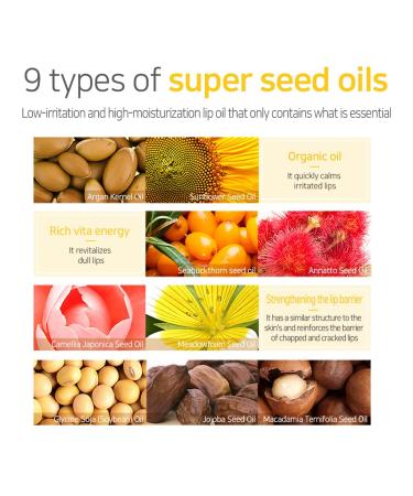 PETITFEE Lip Oil Super Seed | 0.10 Oz | Moisturizing Non-Sticky Lip Care with Honey & Herbal Oils | Glowy & Revitalizing Lip Treatment - Buy Online on GoSupps.com