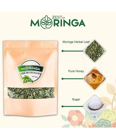 Zest of Moringa Green Tea Leaves - Organic Moringa Tea Leaves | Premium Quality Moringa Oleifera Tea - Pack of 50g - Buy Online on GoSupps.com