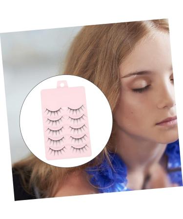 FRCOLOR 5 Pairs Eyelash Fake False Lash Fluffy Volume Thick Lashes Reusable Lashes Dollsthetic Lashes Multi-layer Lashes Makeup Lash Fiber Adhesive Natural 3d - Buy Online on GoSupps.com