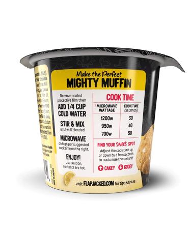 FlapJacked Mighty Muffins Lemon Cream 12 Pack - High Protein (20g) + Probiotics - Buy Online on GoSupps.com