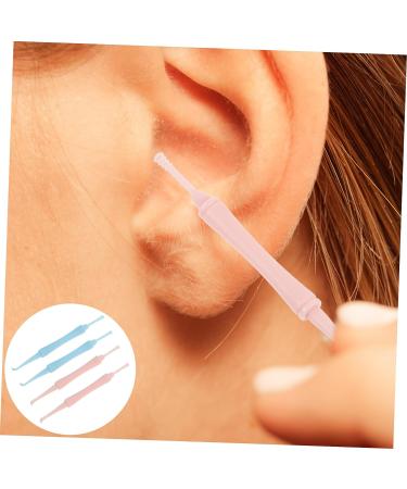 Double-Headed Spiral Ear Wax Removal Tools - 4 Pcs Set for Household Cleaner - Random Color - 10x0.8x0.8cm - Buy Online on GoSupps.com