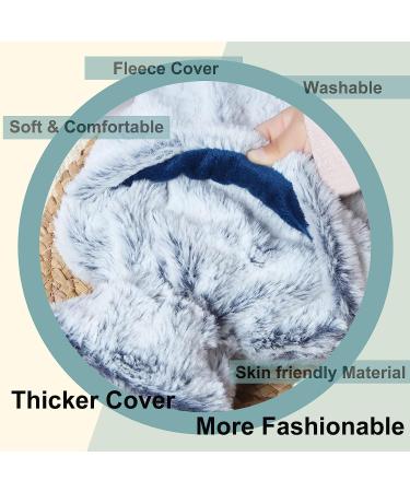 Fythao Rubber Hot Water Bottle - Pain Relief, Cramps, Bed Warmer - Blue & Gray - Buy Online on GoSupps.com