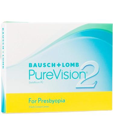 Buy Bausch + Lomb PUREVISION 2 Monthly Lenses for Presbyopia - Thin Varifocal Contact Lenses (3 Pack) - BC 8.6 mm Dia 14 -2.25 Diopter Low Add - International Shipping Available - Buy Online on GoSupps.com