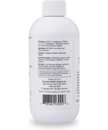 True Colloidal Silver Supplement - 10 ppm | Safe for Adults & Kids | 8 OZ Liquid | Immune Support & Wellness Boost - Buy Online on GoSupps.com