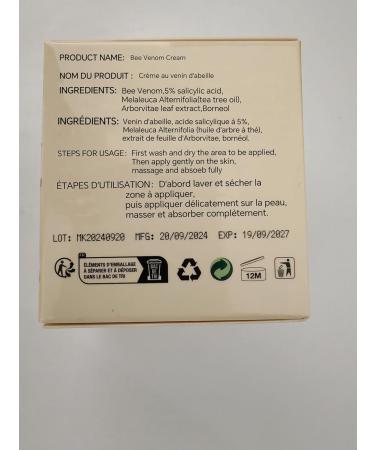 2pcs Bee Venom Cream Wree Bee Venom Removal&Cream 2024 New Bee Venom Repair Cream for Men Women - Buy Online on GoSupps.com