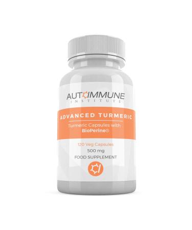 Advanced Turmeric. High Strength Turmeric Capsules Supplement with Black Pepper Extract (Bioperine) for 20 Times Improved Absorption. Made in UK. High Levels Curcumin. 120 Veg Capsules.