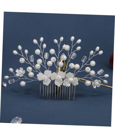 FRCOLOR Heart Rhinestone Hair Clip Wedding Hair Clips Bridal Rhinestone Hair Clips Bride Headpieces for Wedding Flower Girl Hair Accessories Pearl Clips for Hair White Zinc Alloy - Buy Online on GoSupps.com