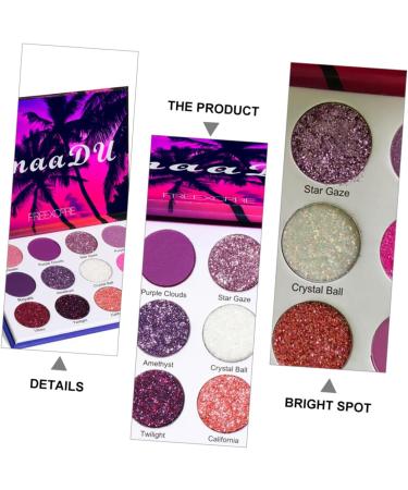 CANIGHT 1 Box Eyeshadow Palette Makeup Supplies Makeup Pallet Makeup Palette Eye Shadow Colorful Plastic - Buy Online on GoSupps.com