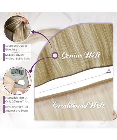 LAAVOO Brown Ombre Tressen Extensions - Real Hair Light Brown Balayage Virgin Quality #8/27/60 50cm 25g - International Shipping Available - Buy Online on GoSupps.com