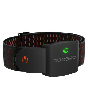 COOSPO HW9 Heart rate knife Bluetooth Ant+ & Sensor LED & Smart HRM pulse clocks IP67 Waterproof pulse knife bracelet compatible with polar wahoo garmin wift elite HRV black - Buy Online on GoSupps.com