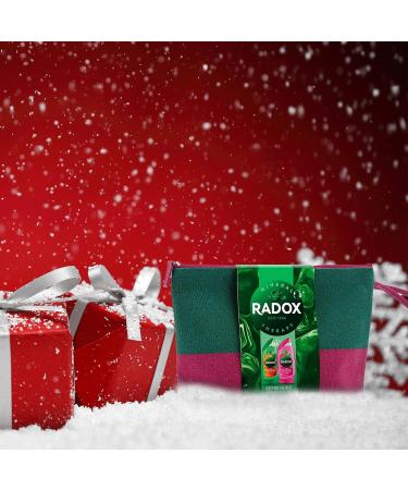 Radox Refreshing Wash Bag 2pc Gift Set For Her - Feel Uplifted Shower Gel 250ml & Feel Refreshed Shower Gel 250ml with Waterproof Lining Washbag - Buy Online on GoSupps.com