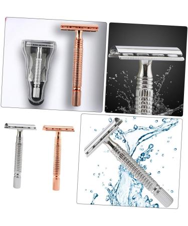 Beavorty 4-Piece Bald Head & Beard Razor Set - Double-Sided Manual Shaver for Men | Perfect Gift Box - Buy Online on GoSupps.com