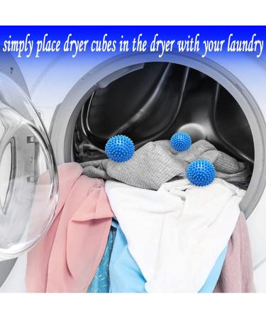 Tumble Dryer Balls 3 Pc Blue Laundry Balls - New Softer Material for Soft, Fluffy Clothes with Fewer Wrinkles and Less Static Cling - Buy Online on GoSupps.com