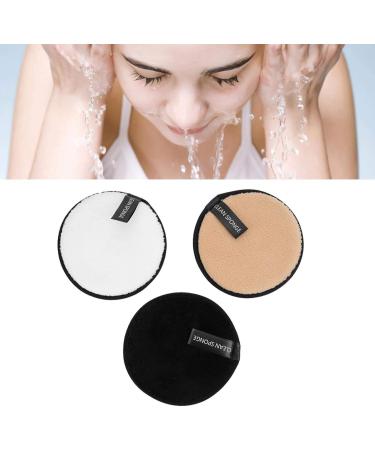 Zerodi 3-Part Makeup Removal Puff | Reusable Microfiber Cotton Pads for Easy Facial Cleaning - Buy Online on GoSupps.com