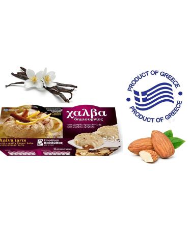 Kandylas Original Handmade Halva 2x100g - Authentic Greek Vanilla-Almond Treats for International Shipping - Buy Online on GoSupps.com