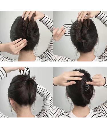 4 Pcs Metal Hair Fork Clip Set for Updo Bun - Black Hair Side Combs & Pin Stick - Women's Hair Styling Tool - Buy Online on GoSupps.com