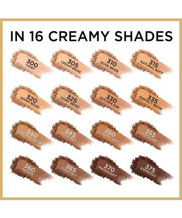 L'Oreal Paris Age Perfect Creamy Powder Foundation Compact - 360 Sienna 0.31 oz (Pack of 2) - International Shipping Available - Buy Online on GoSupps.com