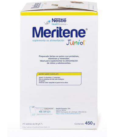  MERITENE Meritene Junior Chocolate 15 Sachets 30g - Buy Online on GoSupps.com