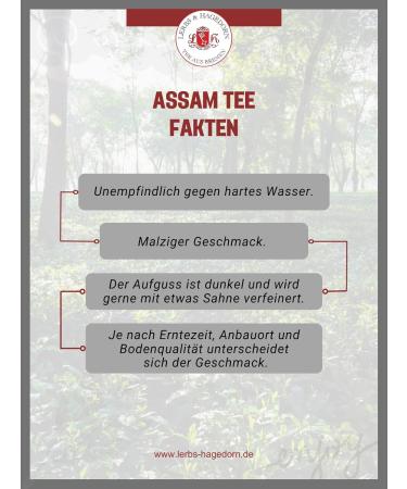  Lerbs & Hagedorn Assam TGFOP Mangalam Tee TGFOP Long Sleeve T-shirt 250g - Buy Online on GoSupps.com